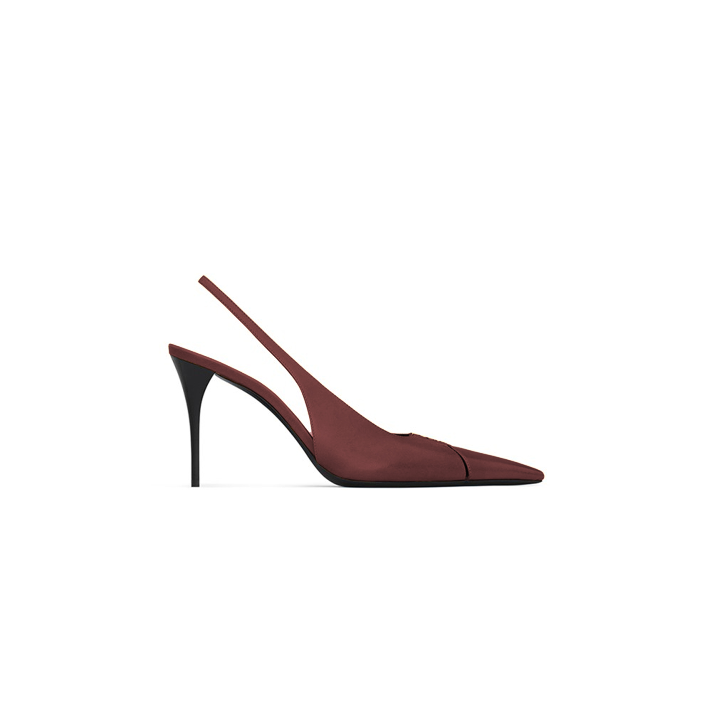 YSL BABYLONE BRETEUIL SLINGBACK PUMPS IN SMOOTH LEATHER 806685